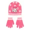 Hello Kitty Cute Dots Pink gyerek sapka + kesztyű szett 54 cm