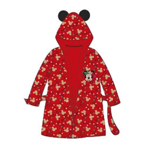 Disney Minnie Karácsonyi Red String Light gyerek köntös 8 év / 128 cm