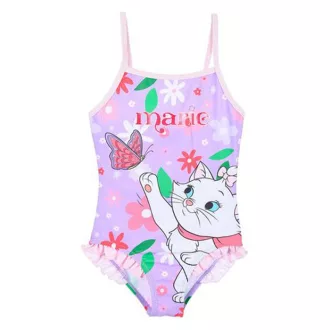   Disney Marie cica Flowers Purple gyerek fürdőruha, úszó 3 év / 98 cm