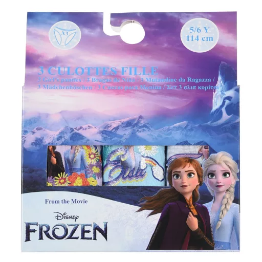 Disney Jégvarázs Rainbow gyerek fehérnemű, bugyi 3 darab/csomag 5 - 6 év / 110 - 116 cm