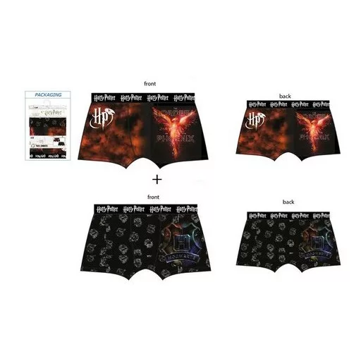 Harry Potter Phoenix férfi boxeralsó 2 darab/csomag S