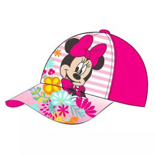 Disney Minnie Flowers Pink baba baseball sapka 50 cm