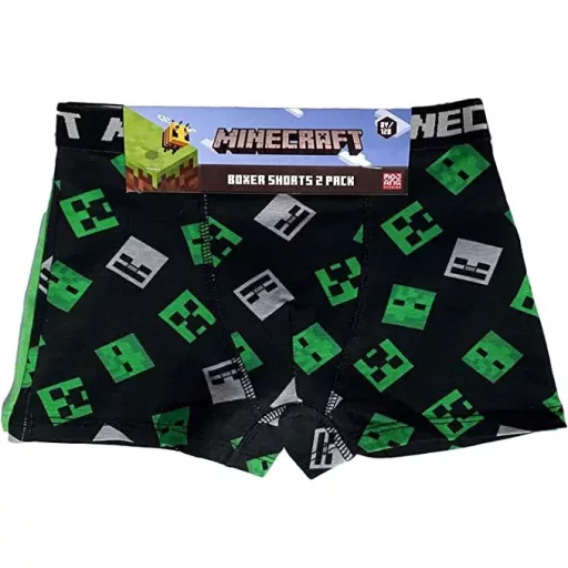Minecraft Green gyerek boxeralsó 2 darab/csomag 12 év / 152 cm