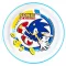 Sonic a sündisznó Rings csúszásmentes micro lapostányér