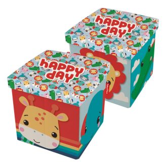 Fisher Price Happy Day játéktároló 30×30×30 cm