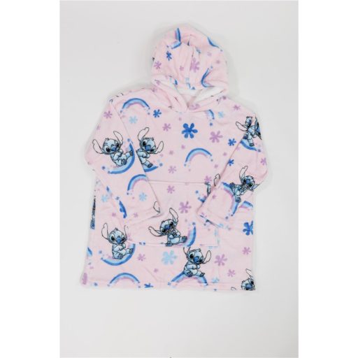 Disney Lilo és Stitch, A csillagkutya Dreamy belebújós plüss polár takaró, poncsó 7-14 év