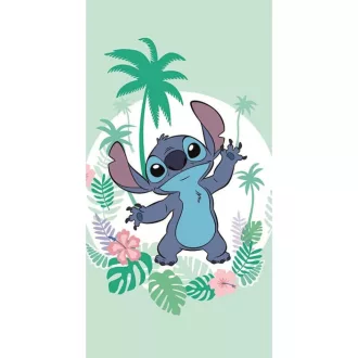   Disney Lilo és Stitch, A csillagkutya Green fürdőlepedő, strand törölköző 70x140cm