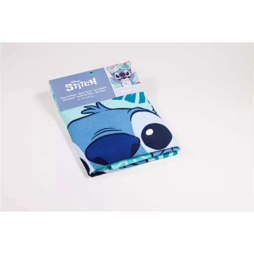 Disney Lilo és Stitch, A csillagkutya Happy fürdőlepedő, strand törölköző 70x140cm (Fast Dry)