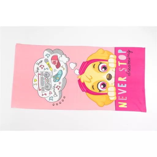 Mancs Őrjárat Never Stop fürdőlepedő, strand törölköző 70x140cm (Fast Dry)