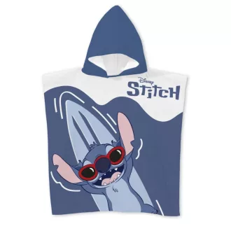   Disney Lilo és Stitch, A csillagkutya Relax strand törölköző poncsó 55x110 cm (Fast Dry)