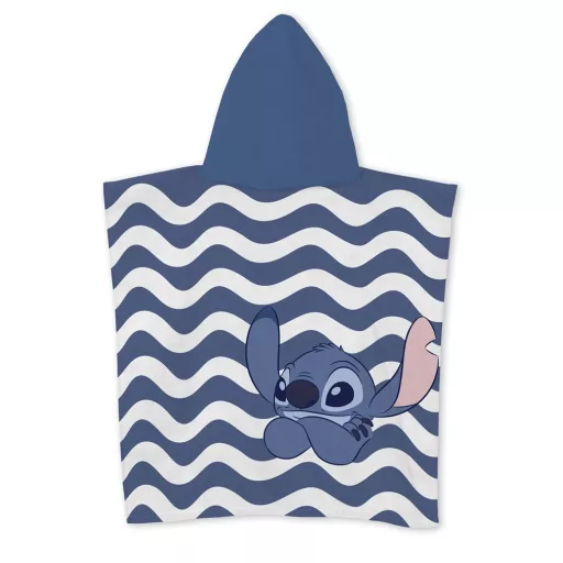 Disney Lilo és Stitch, A csillagkutya Relax strand törölköző poncsó 55x110 cm (Fast Dry)