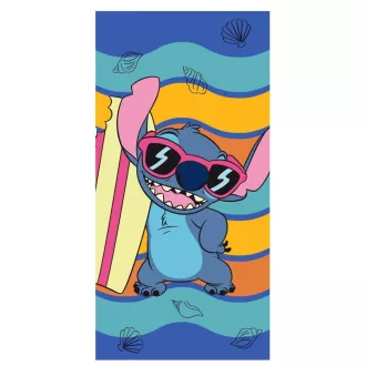   Disney Lilo és Stitch, A csillagkutya Waves fürdőlepedő, strand törölköző 70x140cm (Fast Dry)