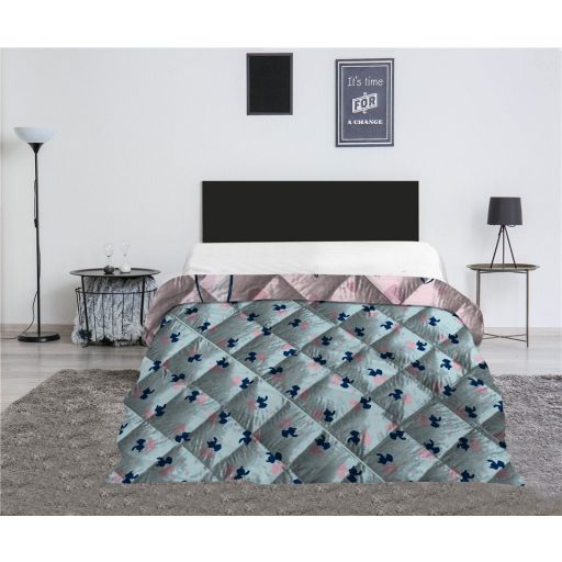 Disney Lilo és Stitch, A csillagkutya Heart steppelt ágytakaró, paplan 240x220cm