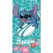 Disney Lilo és Stitch, A csillagkutya Surfing fürdőlepedő, strand törölköző 70x140cm (Fast Dry)