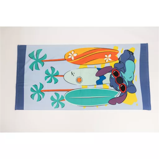 Disney Lilo és Stitch, A csillagkutya Surf Paradise fürdőlepedő, strand törölköző 70x140cm (Fast Dry)
