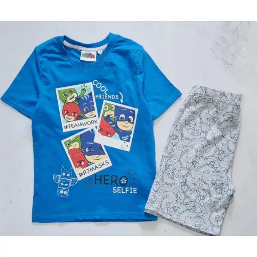 Pizsihősök Hero Selfie gyerek rövid pizsama 3 - 8 év / 98 - 128 cm