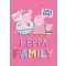 Peppa malac Family Pink polár takaró 100x140cm
