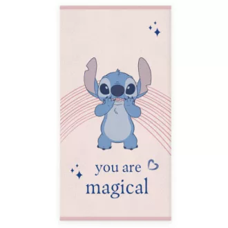   Disney Lilo és Stitch, A csillagkutya Magical fürdőlepedő, strand törölköző 60x120cm