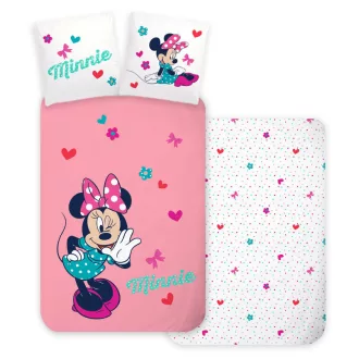   Disney Minnie Whisper gyerek, ovis ágyneműhuzat 100×135 cm, 40×60 cm