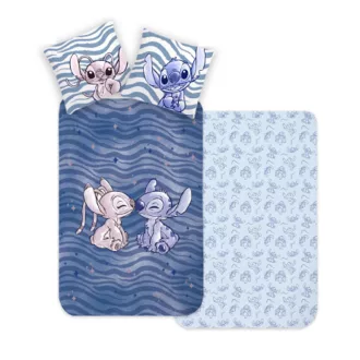   Disney Lilo és Stitch, A csillagkutya Wave gyerek, ovis ágyneműhuzat 100×135 cm, 40×60 cm