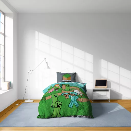 Minecraft Animals and Mobs ágyneműhuzat 140×200cm, 70×90 cm