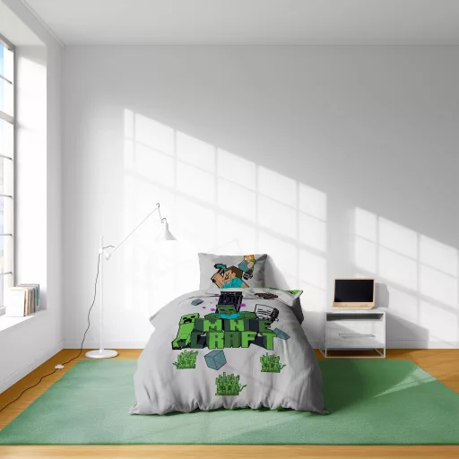 Minecraft Build and Explore ágyneműhuzat 140×200cm, 70×90 cm