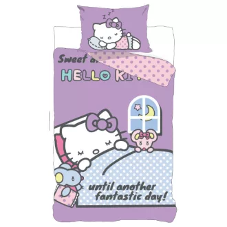   Hello Kitty Another Day gyerek, ovis ágyneműhuzat 100×135 cm, 40×60 cm