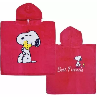 Snoopy Best Friend strand törölköző poncsó 50x100 cm