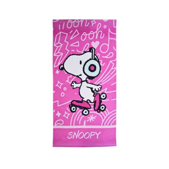 Snoopy Skate fürdőlepedő, strand törölköző 70x140cm