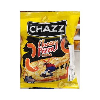   Chazz Crispy Corn Curls Cheezy Pizza ízű kukorica chips 100g