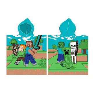   Minecraft Diamond Defender strand törölköző poncsó 50x115 cm