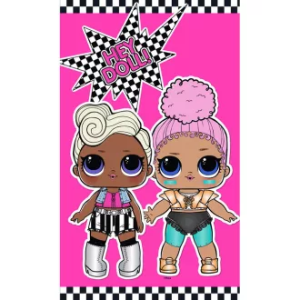   LOL Surprise Hey Doll kéztörlő, arctörlő, törölköző 30x50 cm