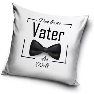 Der beste Vater Bow Tie párnahuzat 40x40 cm