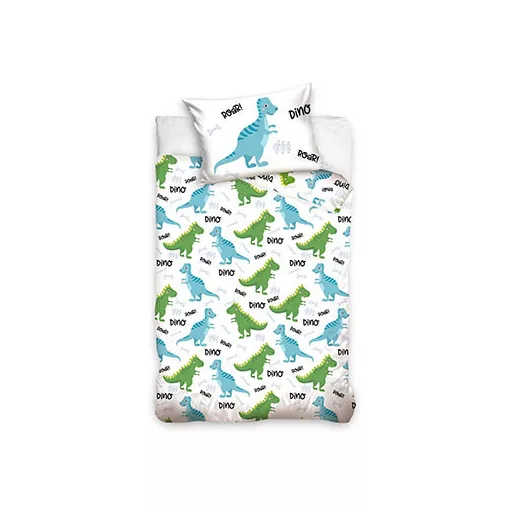 Dinoszaurusz Roar gyerek, ovis ágyneműhuzat 100×135 cm, 40×60 cm