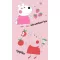Peppa malac Fruits kéztörlő, arctörlő, törölköző 30x50 cm
