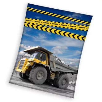 Építkezés Danger coral fleece polár takaró 130x170cm