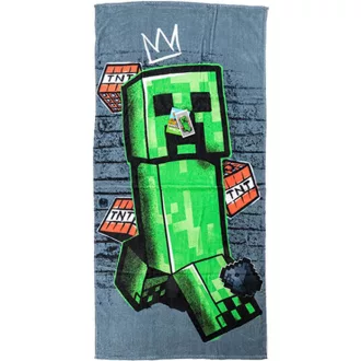   Minecraft Metro Art Creeper fürdőlepedő, strand törölköző 70x140cm