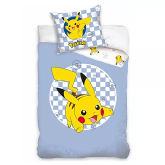 Pokémon Checkered ágyneműhuzat 140×200cm, 70×90 cm