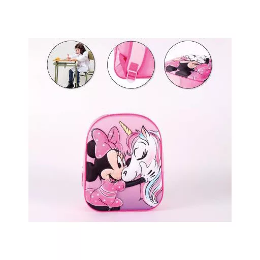 Disney Minnie Unicorn 3D hátizsák, táska 31 cm