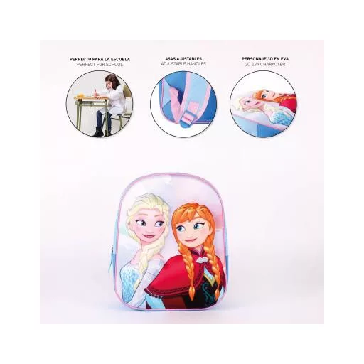 Disney Jégvarázs Sisters Forever 3D hátizsák, táska 31 cm
