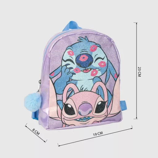 Disney Lilo és Stitch, A csillagkutya Kiss hologrammos hátizsák, táska 23 cm