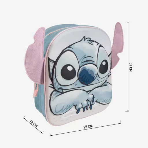Disney Lilo és Stitch, A csillagkutya Cheeky 3D hátizsák, táska 31 cm