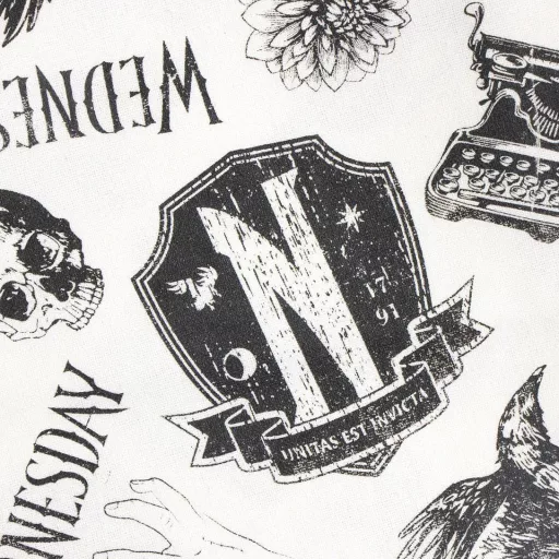 Wednesday Black shopping bag, bevásárlótáska 39 cm