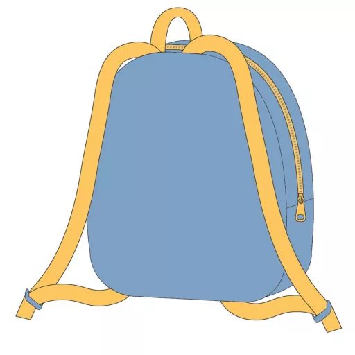 Disney Lilo és Stitch, A csillagkutya Ananas plüss hátizsák, táska 22 cm