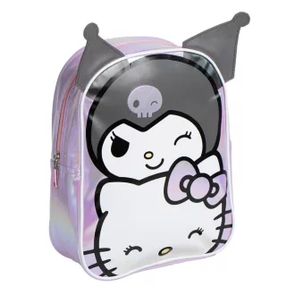 Hello Kitty Kuromi hologrammos hátizsák, táska 32 cm