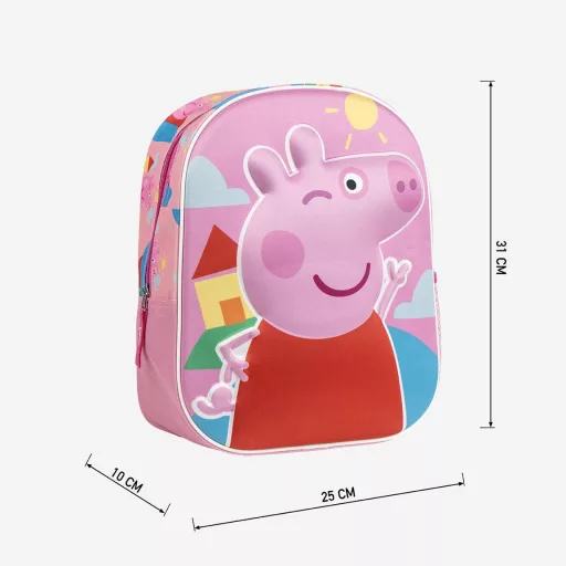 Peppa malac Sunshine 3D hátizsák, táska 31 cm