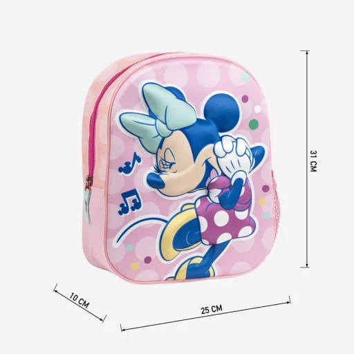 Disney Minnie Music 3D hátizsák, táska 31 cm