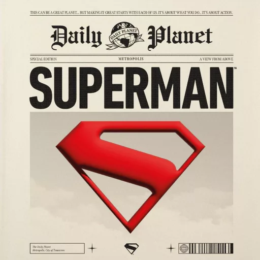 Superman Daily Planet shopping bag, bevásárlótáska 40 cm