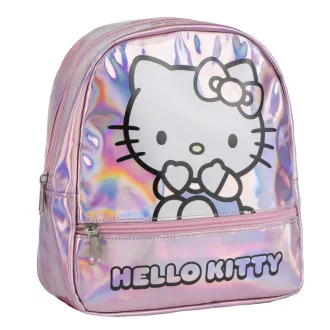 Hello Kitty Iridescent hologrammos hátizsák, táska 23 cm