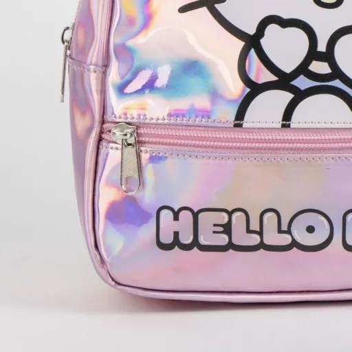 Hello Kitty Iridescent hologrammos hátizsák, táska 23 cm